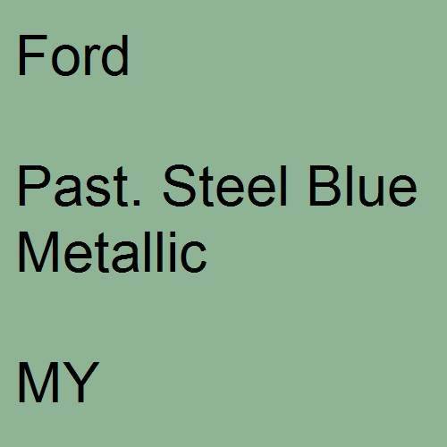 Ford, Past. Steel Blue Metallic, MY.